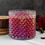 Oud & Velvet Rose – Hochwertige Duftkerze im Kristallglas mit Deckel
