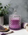 Lavendel – Hochwertige Duftkerze im Kristallglas mit Deckel